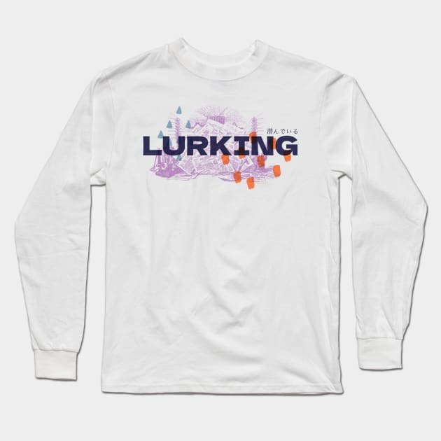 Lurking - Light shirt version Long Sleeve T-Shirt by Production6